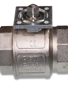 Ball valve 2 1/2", pneum. wo/drive, square 17 (VK00068)